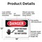 Signmission High Voltage Inside Do Not Enter Danger Sign, Aluminum, 18in W x 12in L, 2PK OS-2PACK-DS-A-1218-L-1332 - alternate 6